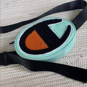 Champion UO Sling Bag Mint Varsity Letter